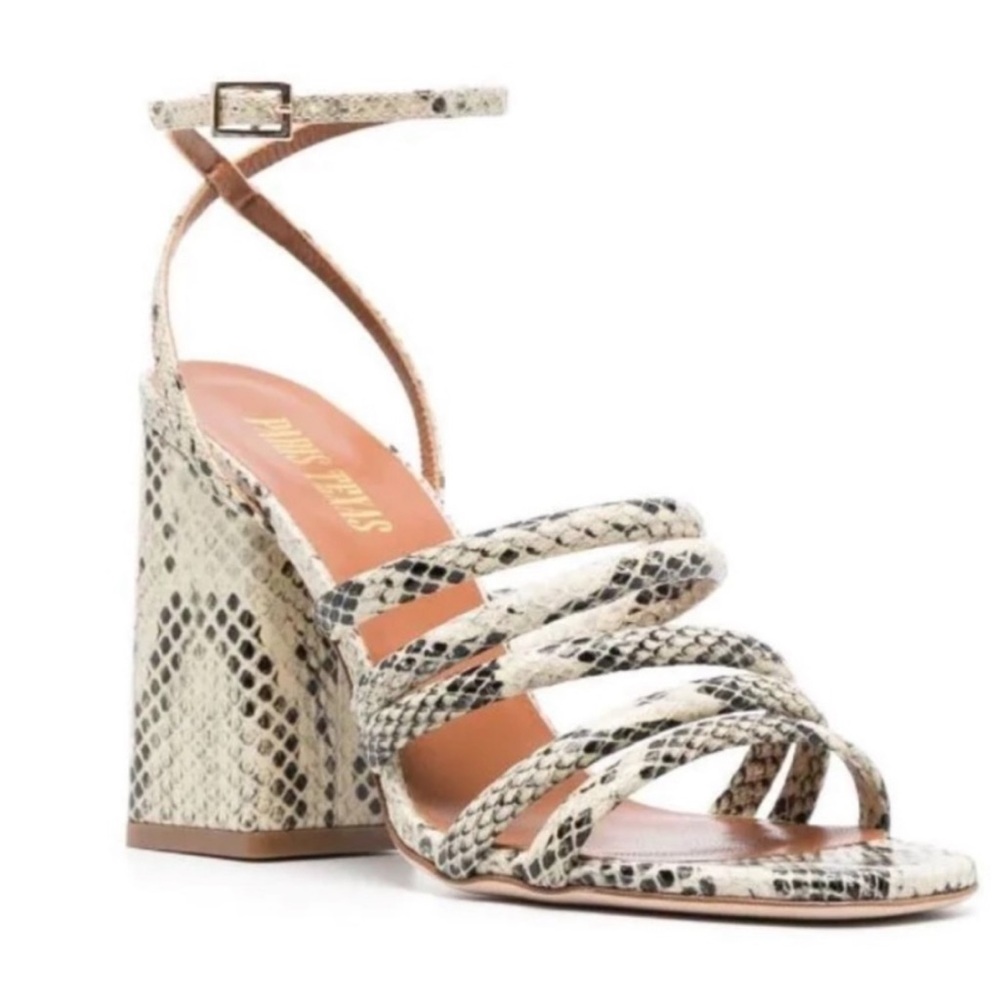 Paris Texas Carla snakeskin Sandals Heels